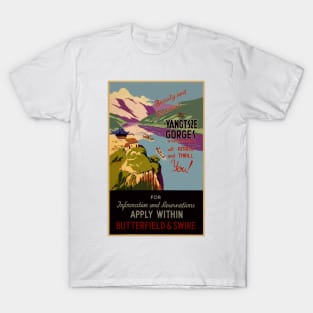 Yangtsze Gorges travel poster T-Shirt